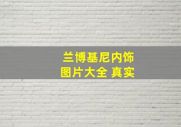 兰博基尼内饰图片大全 真实